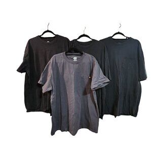 Dickies Mens WORK Pocket T-Shirts 4 /2XT Black & Gray Cotton Relaxed Fit